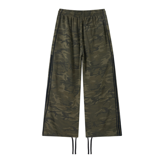 "KPSU" CAMO WIDE LEG SWEATPANTS
