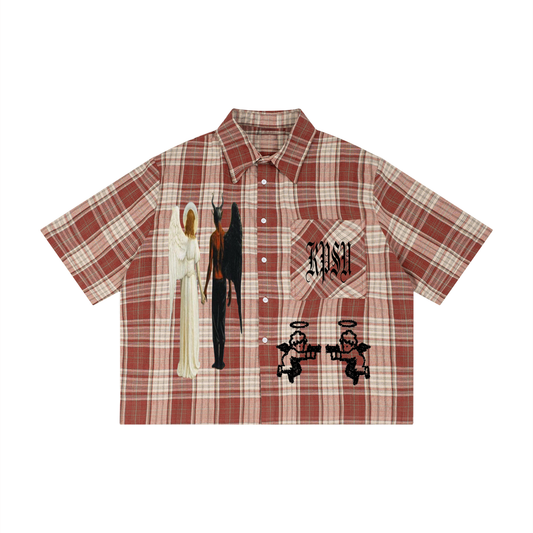 "ANGEL N DEVIL" BUTTON UP
