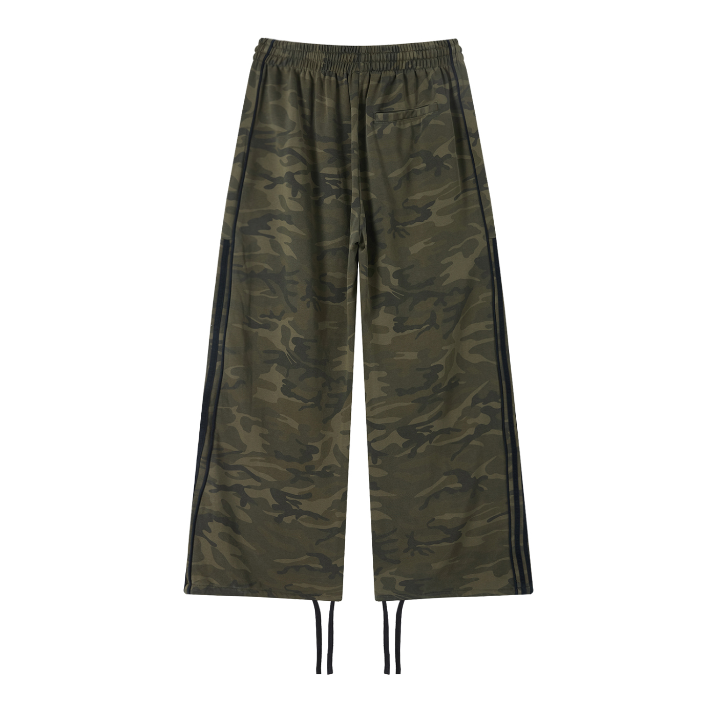 "KPSU" CAMO WIDE LEG SWEATPANTS