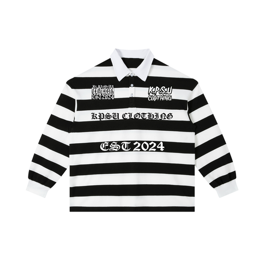 "KPSU" BLACK N WHITE POLO